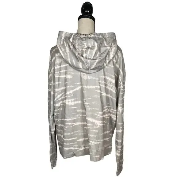ALLSAINTS Pink Gray Tie Dye Hoodie Sweatshirt Size: S - Picture 4 of 5